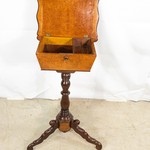 Антикварный ореховый столик для рукоделия 1850-х гг.