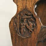 Антикварная газетница с резным бортиком 1910-х гг. 