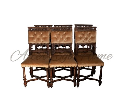 Комплект из шести антикварных стульев 1860-х гг. 