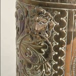 Антикварная подставка для зонтов из латуни 1880-х гг. 