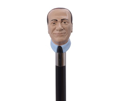 Мужская трость с рукояткой в виде Сильвио Берлускони