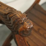 Антикварное курульное кресло 1870-х гг. 