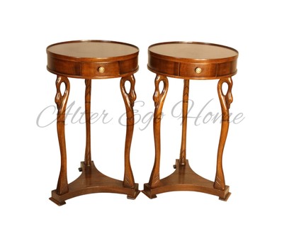 Пара антикварных прикроватных тумб 1950-х гг. 