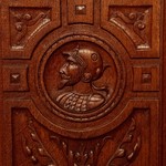 Антикварный буфет в мехеленском стиле с витражной расстекловкой 1860-х гг. 