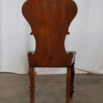 Комплект английской антикварной мебели из небольшого столика и стула 1870-х гг. 