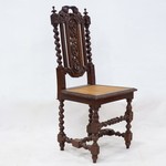 Комплект антикварных стульев с архитектурной спинкой 1850-х гг.