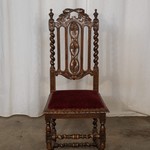 Комплект из 5-ти антикварных стульев со спинкой из сквозной резьбы 1850-х гг. 