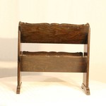 Антикварная дубовая газетница 1940-х гг. 