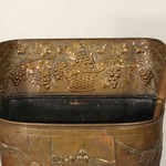 Антикварное ведро для золы (зольник) из латуни 1900-х гг. 