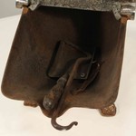 Антикварный эмалированный зольник с цветочным орнаментом 1900-х гг. 