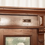 Антикварный голландский шкаф с живописными сюжетами 1870-х гг. 