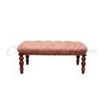 Винтажная скамья с обивкой капитоне 1950-х гг. 