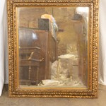 Антикварное зеркало в резной золоченой раме 1880-х гг. 