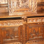 Антикварный бретонский буфет из каштана 1850-х гг. 