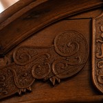 Антикварный свадебный шкаф светлого дуба 1780-х гг. 