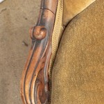 Антикварное кресло со спинкой капитоне 1850-х гг. 