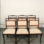 Комплект из 6-ти винтажных стульев для столовой из темной махагони 1950-х гг. 