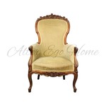 Антикварное кресло с резным навершием 1840-х гг. 