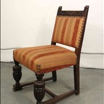 Комплект антикварных стульев с пышными сиденьями 1910-х гг. 