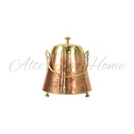 Антикварное декоративное ведро из комбинированного металла 1850-х гг. 