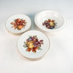 Набор столовой посуды из Баварии фабрики Rosenthal с фруктовой росписью
