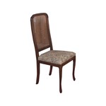Комплект из 4 антикварных стульев со спинками из ротанга