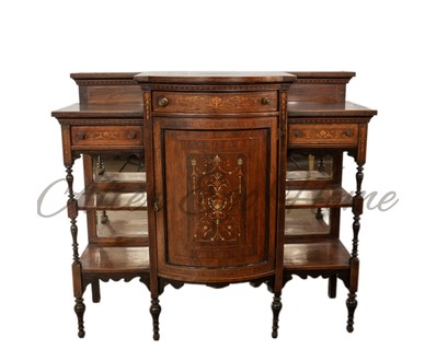 Антикварный сервант с перламутровой инкрустацией 1870-х гг. 