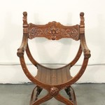 Антикварное курульное кресло 1870-х гг. 