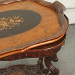 Антикварный чайный столик со съемным подносом 1840-х гг.