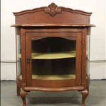 Антикварный чайный столик с фигурным поликом 1910-х гг. 