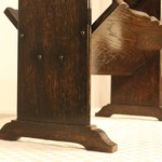 Антикварная дубовая газетница 1940-х гг. 