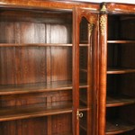 Антикварный книжный шкаф с наборным фасадом дверец 1860-х гг. 