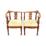 Пара антикварных кабинетных кресел 1840-х гг. 