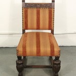 Комплект антикварных стульев с пышными сиденьями 1910-х гг. 