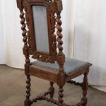 Комплект из 6-ти антикварных стульев в стиле неоренессанс с резным навершием 1850-х гг. 