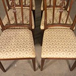 Комплект антикварных стульев со сквозными спинками
