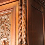 Антикварный ореховый резной буфет 1860-х гг. 