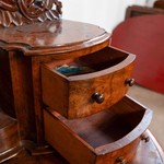 Антикварный туалетный стол с зеркалом-псише 1840-х гг. 
