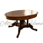 Антикварный стол с фигурной ножкой 1850-х гг. 