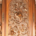 Антикварный буфет с резными филенками 1860-х гг.