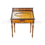Антикварный стол-секретер с орнаментальным декором 1850-х гг. 