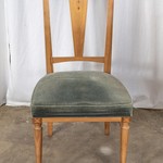 Комплект из 6-ти антикварных стульев светлого ореха с мягким сиденьем 1950-х гг. 