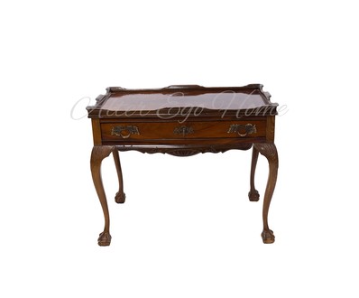 Антикварный чайный столик из ореха 1910-х гг.