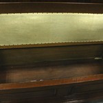 Антикварная скамья с высокой спинкой 1870-х гг. 