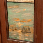 Антикварный голландский шкаф с живописными сюжетами 1870-х гг. 