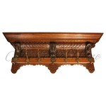 Дубовая настенная вешалка в стиле неоренессанс 1850-х гг. 