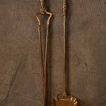 Каминный набор из латуни 1880-х гг.