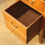 Антикварный двутумбовый письменный стол 1910-х гг. 