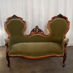 Антикварная кушетка тет-а-тет 1850-х гг. 