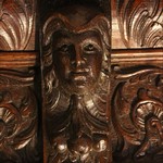 Дубовая настенная вешалка в стиле неоренессанс 1850-х гг. 